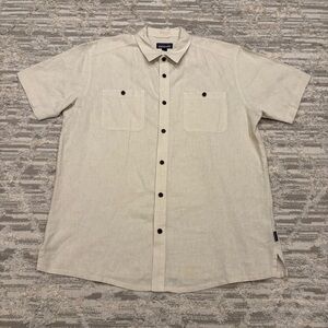 Patagonia Step Back Shirt Men’s XL Button Up Short Sleeve Airy Light Comfort